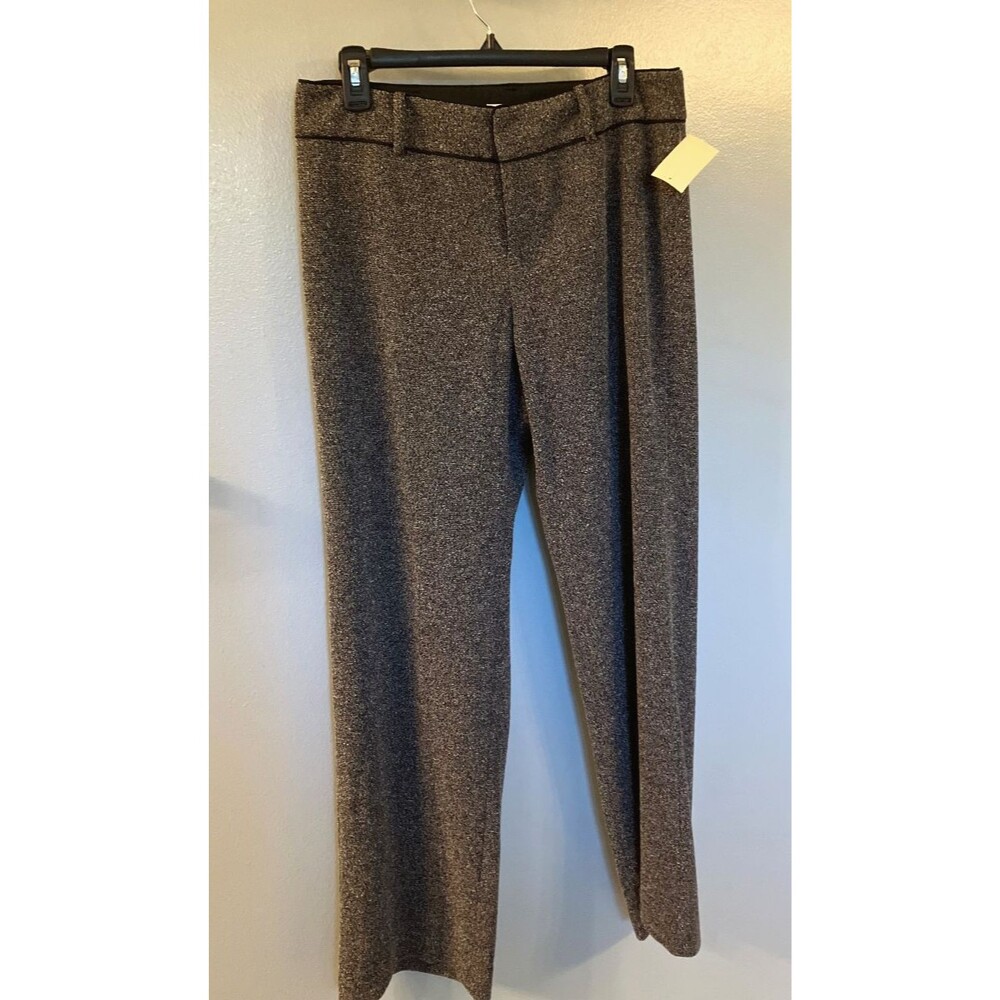 Coldwater Creek Petite Women's Size 12 Tweed Knit Trouser Black/White NWT